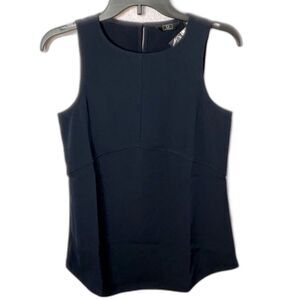 G by Giuliana Women’s Navy Sleeveless Blouse Size XS New!